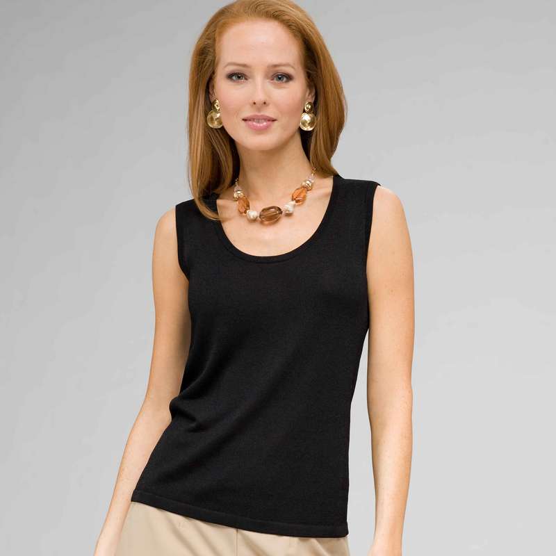 Scoop Neck Shell, , large image number 0